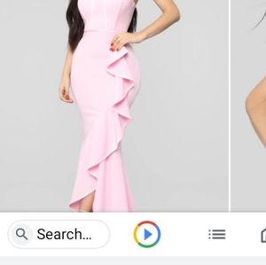 Candy pink formal dress